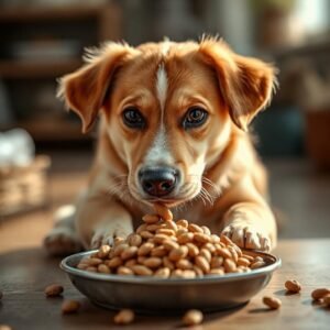 Dog eating natural dog food from Petrix, illustrating the brand’s commitment to providing high-quality, healthy pet nutrition.